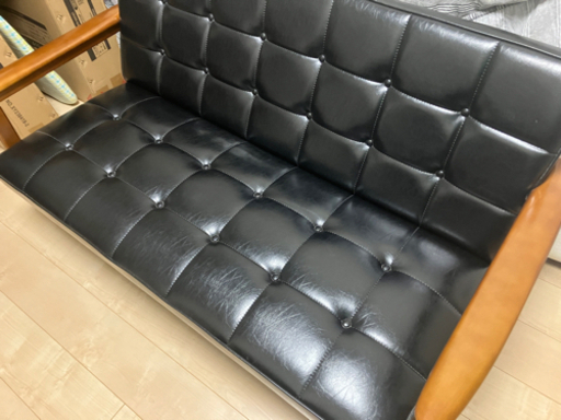 【カリモク60】2人がけソファ  Kチェア　ブラック