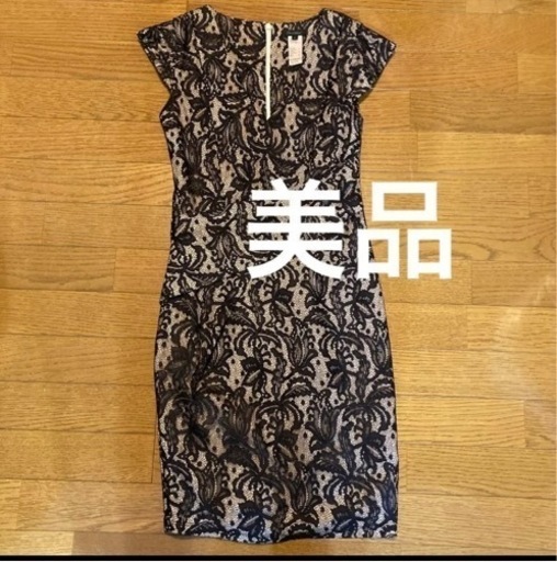 DURAS ambient レースVネックスリムドレス