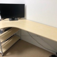 ワーキングデスクL型　10/5引渡しの画像