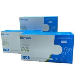 KIEYYUEL ニトリルグローブ ＜Mサイズ＞ 100枚入り ...