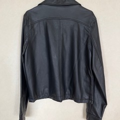 エコレザー　ライダースジャケットＬＬサイズの画像