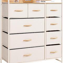 73e LYNCOHOME チェスト タンス 布製 ベージュ 簡...