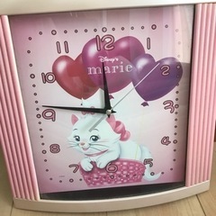 掛け時計　置き時計　ディズニー　マリーちゃんの画像