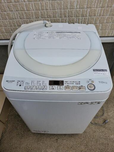 分解洗浄済み シャープ SHARP ES-GE7G-W [全自動洗濯機 7kg ホワイト系]