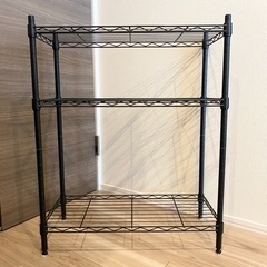 【10/8まで限定】美品　スチールラック　黒