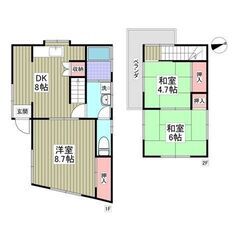 💖初期費用9万円💖西武新宿線「入曽」駅 徒歩19分🌟戸建て🌟3DK🎵管理番号「212034」  - 狭山市