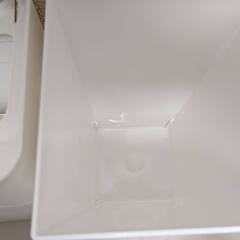ゴミ箱 ホワイト 二個セットの画像