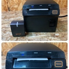 (6072) 現状品 BIXOLON ビクソロン サーマルプリンター SRP-F312II メロディーブザー付き(RMB-100G）？ 2019年製 レシートプリンター ブラック 3inch 防水 POS プリンター 業務用 飲食店 店舗用品 の画像