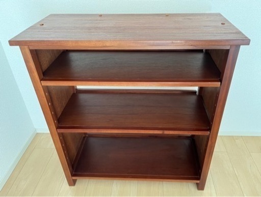 ニトリ　マホガニーオープンキャビネット