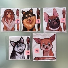【再入荷なし】10犬種♡各1点♡ワイパー　ステッカー　犬の画像