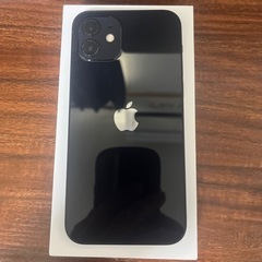 iPhone12 64GB Black ifaceケース+ガラスフィルムセット