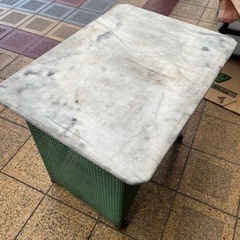 大理石？テーブル　作業台　幅78×60cm高さ68cmの画像