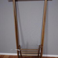 無料　木製　ハンガーラック　衣類収納　ハンガー掛け　コート掛けの画像