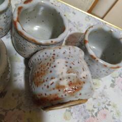 志野焼　湯飲み　小ぶり　5客の画像