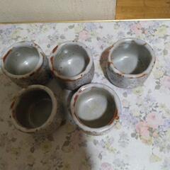 志野焼　湯飲み　小ぶり　5客の画像