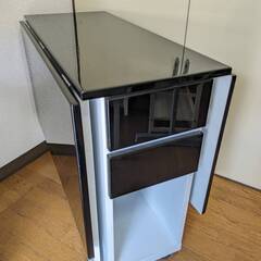 定価30,890円 折畳み式ダイニングテーブル ブラック×ホワイト