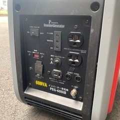 ナカトミ インバーター発電機 PEG600iB ガスボンベ式 アウトドアの画像