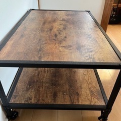 センターテーブル　キャスター付きの画像