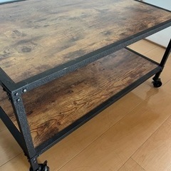 センターテーブル　キャスター付きの画像