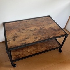 センターテーブル　キャスター付きの画像