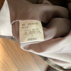 ジャケット　Lサイズ　チェック　焦茶色　無印コーデュロイコートの画像