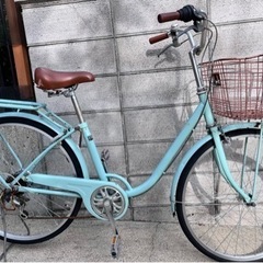 自転車　6 段変速付き　タイヤ交換済み(数回)