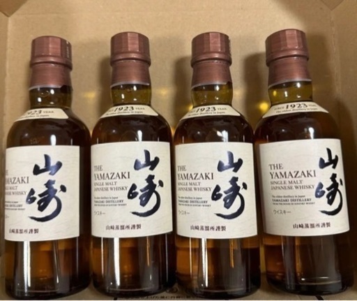 サントリーシングルモルトウイスキー 山崎 180ml 4本セット