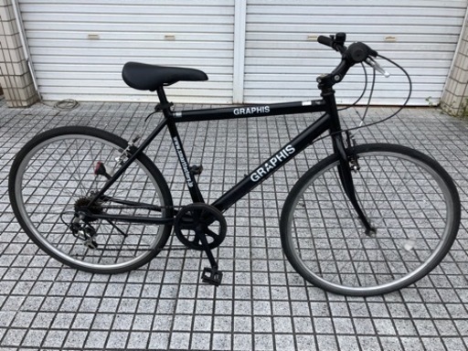 クロスバイク】外装6段変速付 26インチホワイトタイヤ使用 若林自転車