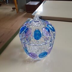 昭和レトロ SOGA GLASS ガラス製 キャンディーポット ...