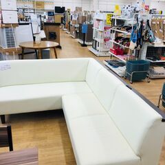 ★ジモティ割あり★  カウチソファ  W201×D161×H78 クリーニング済み SJ3504