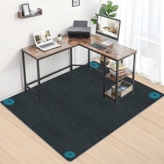 新品!! デスクチェアマット ラグ カーペット 160×140c...