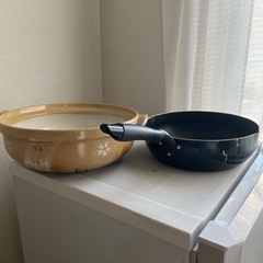 【受け渡し決定無料　タダ　土鍋　フライパン