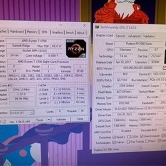  ゲーミングPC　ryzen7 1700　RX580 8gの画像