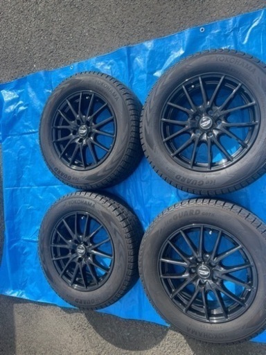 スタッドレスタイヤヨコハマタイヤ ice GUARD G075 SUV用 235/65R17 製造年、週　20年42週 ホイール メーカー　シュナイダー7J-17インチ PCD 5×108