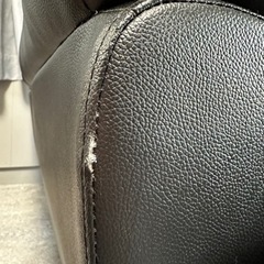 傷・汚れに強い合成皮革 2人用ソファ (Nシールド ビット3KD BK）の画像