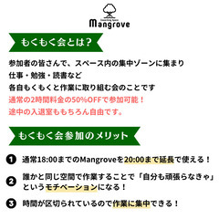 【10月27日(金)】みんなで一緒にモチベーションアップ!10月もくもく会 in コワーキングスペースMangroveの画像