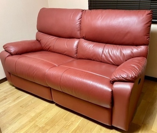 ニトリ 2人がけ 電動ソファー / ソファ / ソファー /リクライニングソファー / フェイクレザー / 電動ソファー