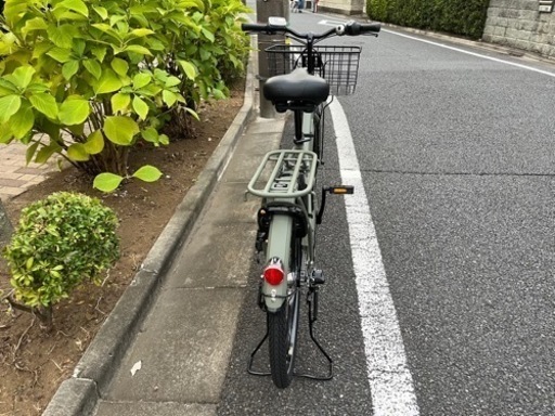 電動アシスト自転車　パナソニック　ティモS マットオリーブ