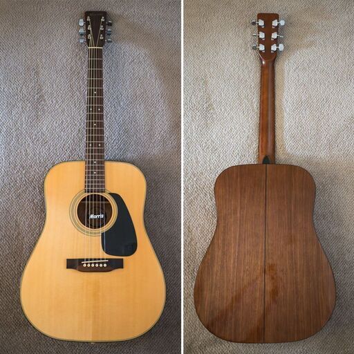 Ｍorris 502　モーリスギター　良く鳴ります　中古 ↘MORRIS MD-502 極美品 1990年製 新品ケース付属 (MARO'S