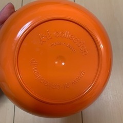 ティッシュケース　オレンジ色の画像