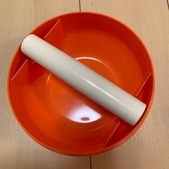 ティッシュケース　オレンジ色の画像