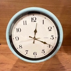 ★電波時計　壁掛け可能　アンティーク仕上げ
