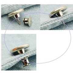 【新品】2個set【ボタンピン◎ピンボタン◎タックボタン】ウエスト調整/アクセントボタン/取り外し可能の画像