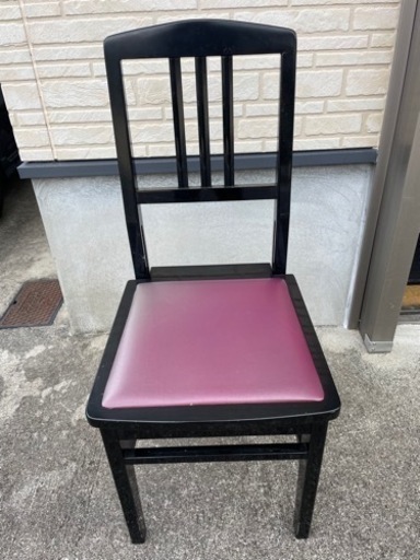 中古ピアノ用背もたれ高低椅子