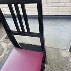 中古ピアノ用背もたれ高低椅子の画像