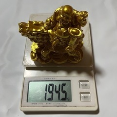 布袋さん　置物　七福神　ゴールド　開運　金運　風水　幸運　インテリア　龍亀　仏像の画像