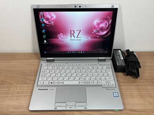 美品・Sim搭載＞08112 超軽量 Panasonic CF-RZ6８GB/SSD256 /i5 タッチパネル　office Win11