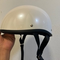 (新品)リード工業 ELZO ハーフヘルメット フリーサイズ パールホワイトの画像