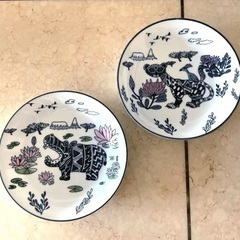 大皿　 2枚セット　　WANYAMA NA MAUA