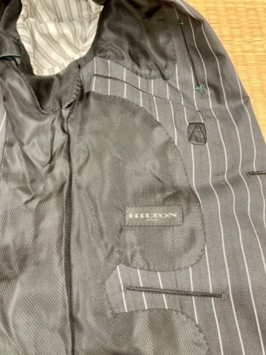 洋服の青山高級ラインヒルトンメンズスーツグレーYA6 (chin